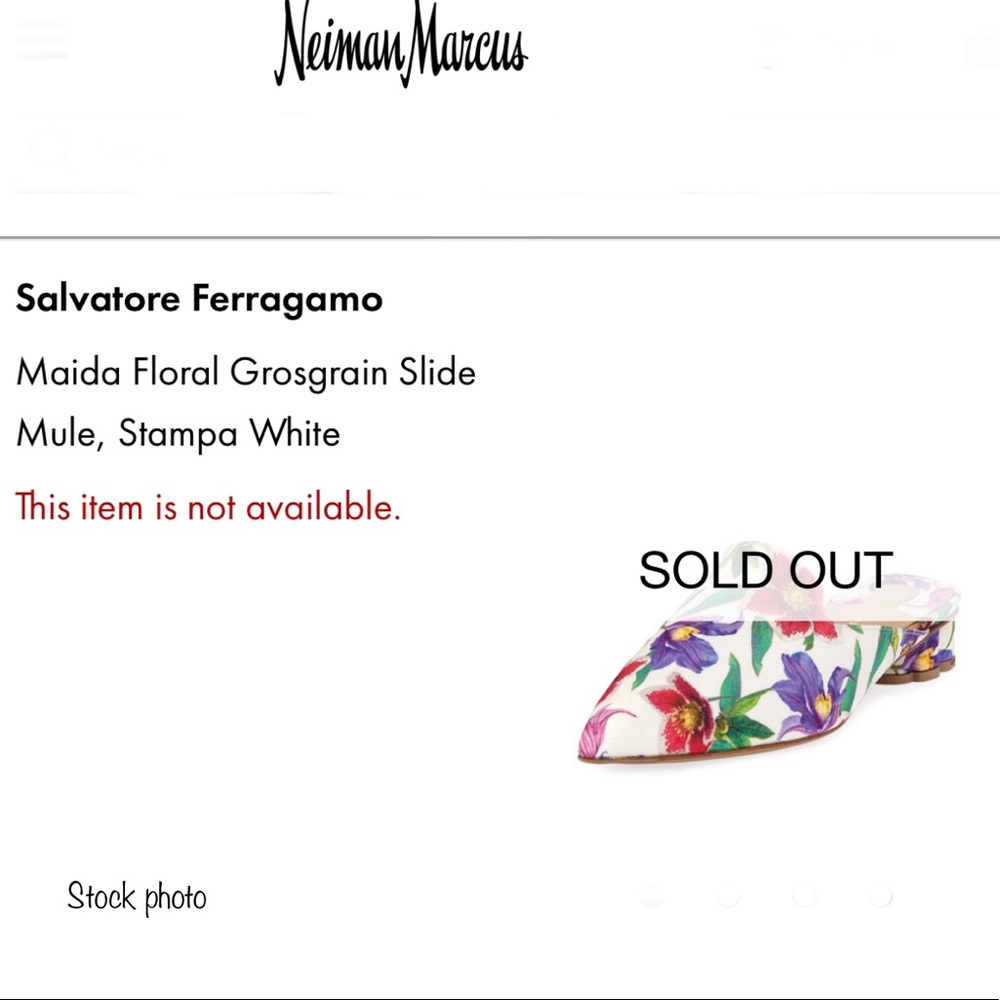 SALVATORE FERRAGAMO floral mules, size 10 - Picture 14 of 14